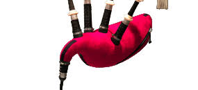Bagpipe Pipe Bag by Ross The Suede  Zipper Design (In Stock)
